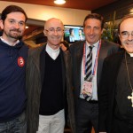18. Pierre Durieux, le père Renaud de Kermadec, Patrick Iliou (OL) et Monseigneur Philippe Barbarin