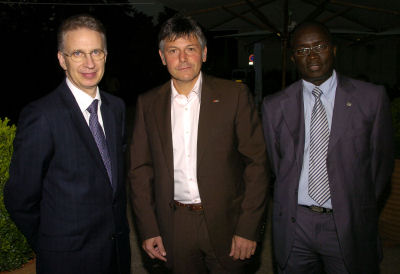 1. Didier Moreau, directeur du Hilton, Olivier Delorme,