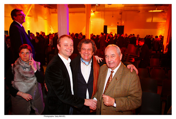 11. Marc Polisson (Lyon People), le soyeux André-Claude Canova et Jean-Paul Mauduy, président de la CCIR