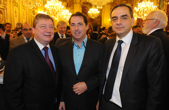 15. Bruno Cabut, vice-président du Sirha, Jacques Marcout (Prisme International) et Christophe Thevenon (Cofely GDF Suez)