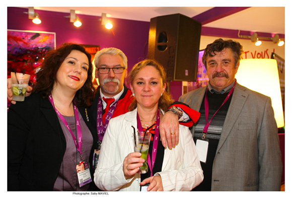 16. Sylvaine Blanchom (Association des Métiers de Bouche), Henri Meunier (Syndicat de la Boucherie du Rhône), Catherine Chuler (Groupement de la Boulangerie) et Christian Labesque (Taxis CNAMS) 