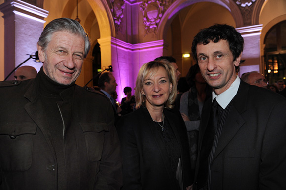 17. Claude Polidori (Maison Victoire), Marie-Odile Fondeur, adjointe au Commerce et Jacques Descours (CCI Lyon) 