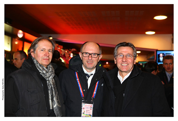 18. Jean-Yves Lettissier (Sevanova), Didier Kermarrec (OL) et Jean-Paul Delperié (Vinci Construction)