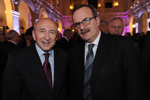 21. Gérard Collomb, sénateur-maire de Lyon et Jean-François Carenco, préfet du Rhône