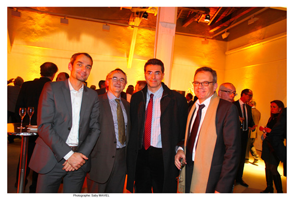 40. Christophe Reinert (EDF), Marc Journaux, Emanuel Martin (Spie Sud-Est) et Francis Pillot (EDF) 