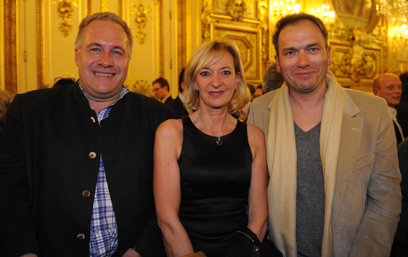 46. Laurent Duc, président UMIH, Marie-Odile Fondeur, adjointe au Commerce et Pierre Chambon, vice-président UMIH