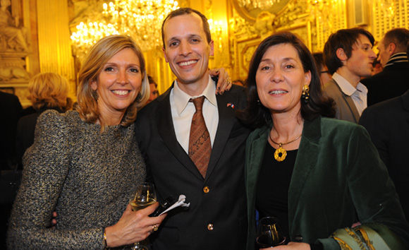 48. Isabelle Sabran, responsable du protocole Ville de Lyon, Mark Andrew Schapiro, consul des USA et Marie-Christine Herrbach