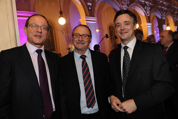 5. Francois Barthelet, vice-président du Conseil régional des notaires, Claude Blanchet (Caisse des Dépôts) et Jean-Pierre Prohaszka, président de la Chambre des notaires 