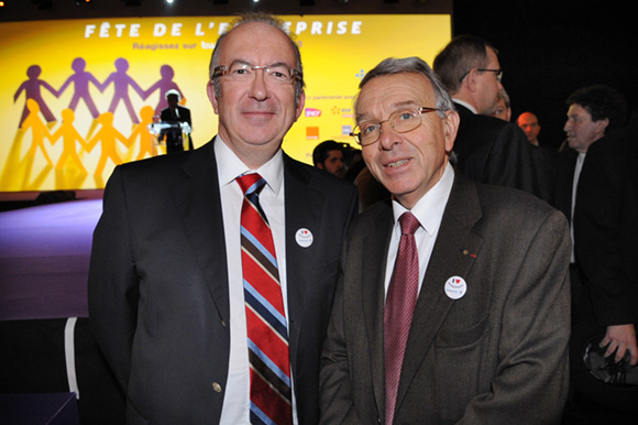 12. Michel Le Ray (Publiprint) et Jean-Luc da Passano, vice-président du conseil général