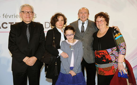 22. Gérard Collomb et la famille Frébault