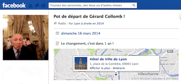 Le pot de départ de Gérard Collomb s’organise déjà sur Facebook