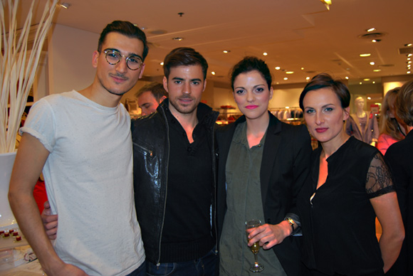 11. Sasha, Sandro, Aurélie (agence Glady's Models) et Sabrina (Printemps)