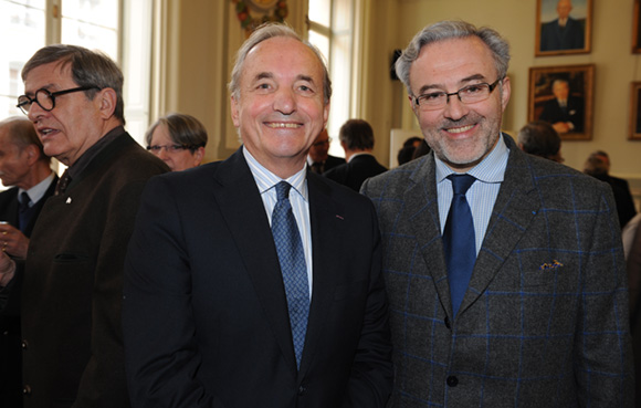 11. Gérard Herrbach, consul du Grand-Duché de Luxembourg et Erick Roux de Bézieux (Maison de la Francophonie)