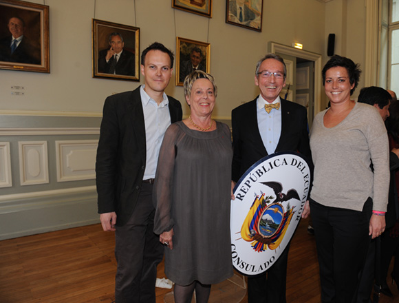 17. Axel Dufour, Carole Dufour (Idées en Tête), son époux Bruno Dufour, Consul honoraire de l’Equateur et Olivia Dufour (Sytral)