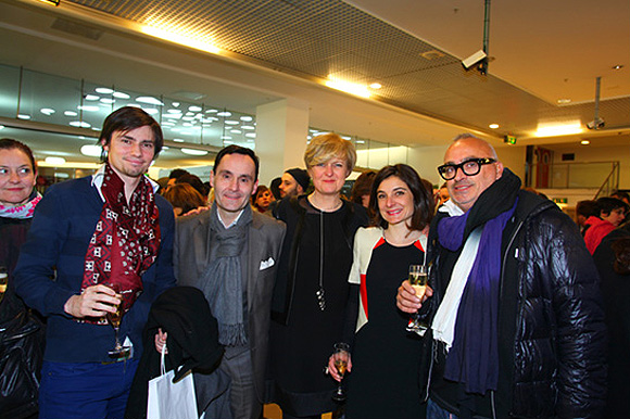 19. Charles-Edouart Gilles (CEG Studio), Pierre-Jacques Brivet (Habillement Rhône-Alpes), Isabelle Gleize et Christelle (Village des Créateurs) et Alain Boix (Esmod) 