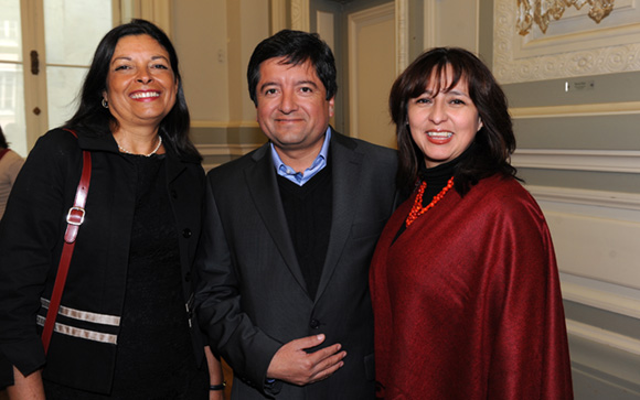 2. Jane Lessa, présidente de la MALRA, David Duran (Schneider électrique) et son épouse Yvonne