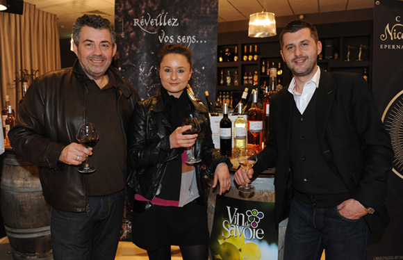 3. Alain Barge, sa fille Caroline (Grand café de Genève) et Yannick Tatoulian (Grand Lyon Boissons)