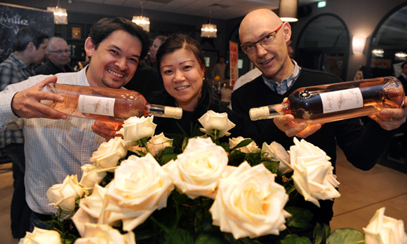 7. Hervé Florentin (Gingko), son épouse Pascale et Alain Lemasson (Grand Lyon Boissons)