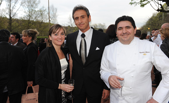 11. Camille Vautier, Silvio Iacovino, directeur général Sofitel Lyon Bellecour et Christian Lherm, chef des 3 Dômes 