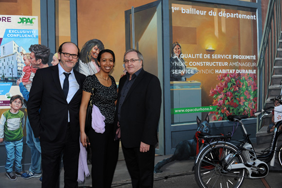 19. Gérard Auboeuf (OnlyLyon), Rabia Aziz (Mairie du 4ème ) et Bernard Lancelot (Renault Trucks)