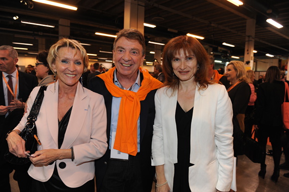 21. Michèle Hingrez, Bernard Fontanel, président du Medef Lyon et Isabelle Gonon (Byblos Group)