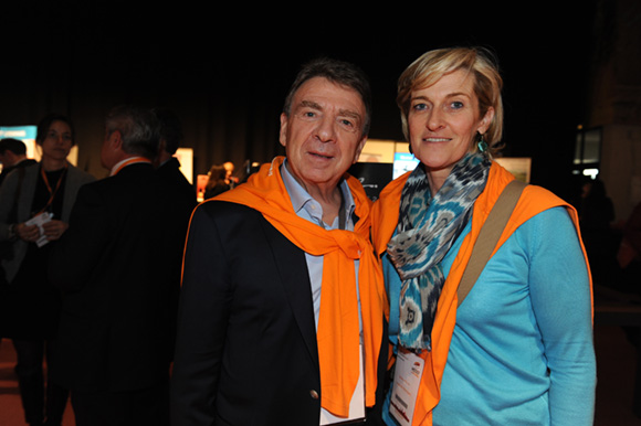 4. Bernard Fontanel, président du Medef Lyon Rhône et Blandine Peillon (Jours de Printemps)