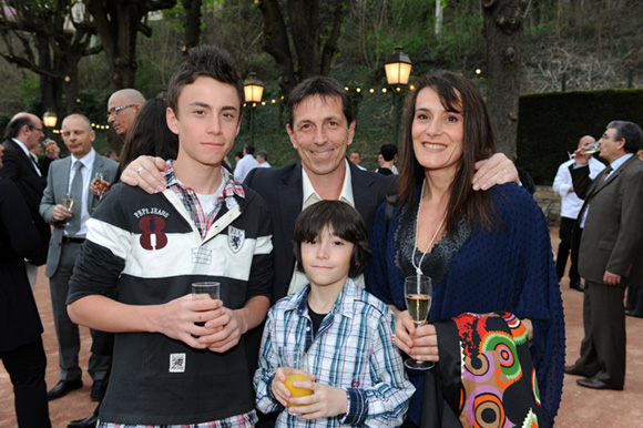 4. Thierry Tournier (Show Sport Events), son épouse Véronique, leurs enfants Thibault et Clément