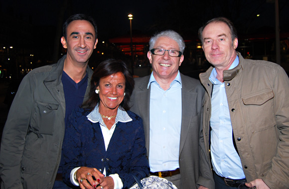 45. Ali Afshar (Warwick Reine Astrid), Béryl Maillard, consul de Saint-Domingue), Elie Cunat (BMW Gauduel) et Yves Rioton (Séminaires Business)