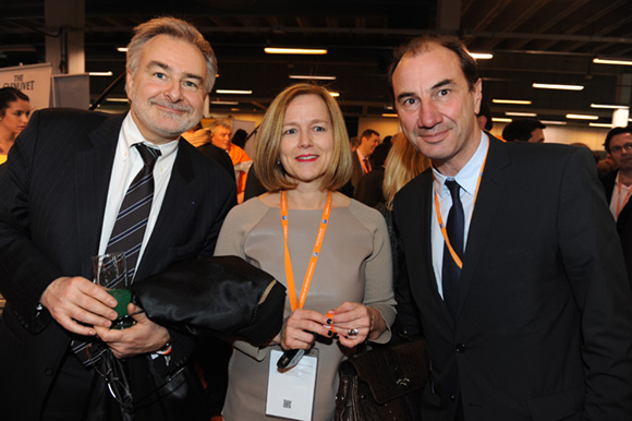 57. Michel Manent (Adecco), Isabelle Vray-Echinard (Opcalia Rhône-Alpes) et Cyrille-Frantz Honegger (SFR)