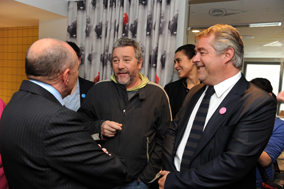6. Gérard Collomb, Philippe Starck et Jean-Christophe Larose (Groupe Cardinal)