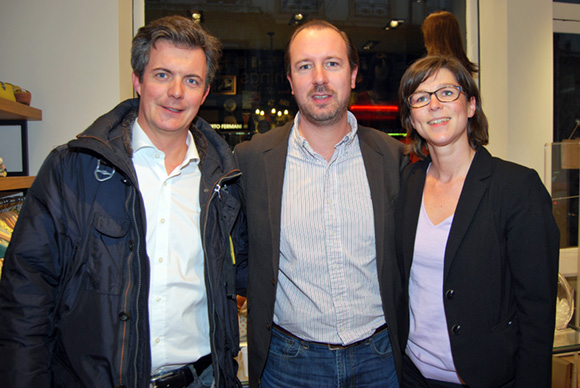 7. Benoît Garcier, Fanny Pousset (Caisse d’Epargne Rhône-Alpes) et Arnaud Biard (Optic 2000) 