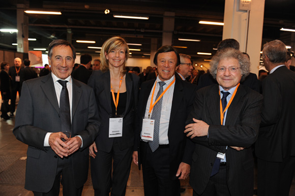 70. Michel Garcia (Everial), Ghislaine Loze (Banque Populaire), Guy Chifflot (Orapi) et Roland Tchenio (Toupargel)