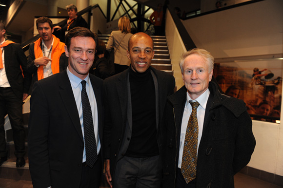 71. Michel Havard, Stéphane Diagana, champion du monde du 400 M haies et François Royer, adjoint au maire du 2ème 