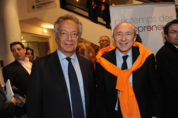 75. Philippe Grillot, président de la CCI de Lyon et Gérard Collomb, sénateur-maire de Lyon