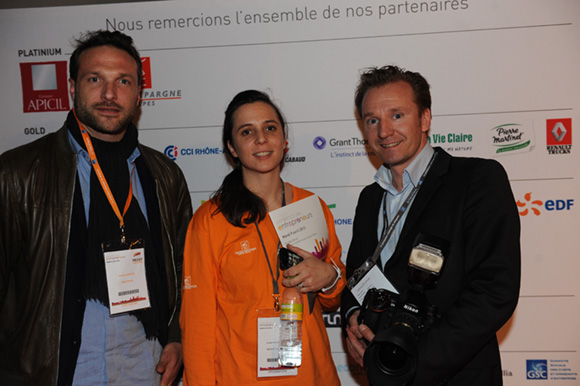 7. Renaud Gairard, Aurélie de Fontgalland (Medef Lyon Rhône) et le photographe Guillaume Perret