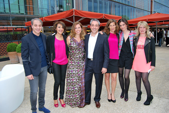 9. Munzio et Rahma Ricignuolo (Vintech), Ignacio Rodriguez (Hilton) et son épouse, Judith Perez, Nathalie d’Amman et Marina Closas