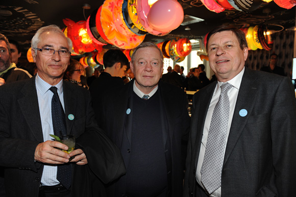 9. Gérard Millière (Véolia environnement), Gilles Buna, adjoint à l’Urbanisme et Alain Vallet (OPAC du Rhône)