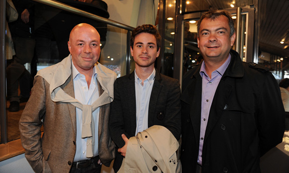 21. Yvan Patet, son fils Yohann (EM2C) et Jérôme Sturla, maire de Décines