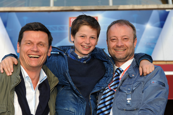 21. Christian Lafaye (Ste Foy Immobilier), son fils Victor et Marco (Lyon People)