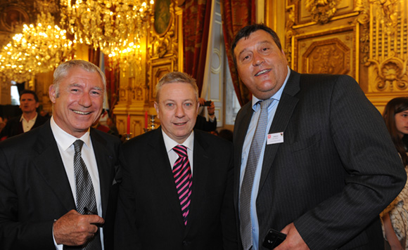 24. Denis de Bénazé, Bernard Guth (Université Lyon I) et Bruno Vernay (Le Progrès)