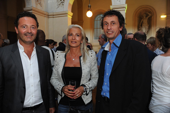 14. Eric Emsellem, son épouse Patricia (Petit Creux) et Jacques Descours, vice-président CCI de Lyon