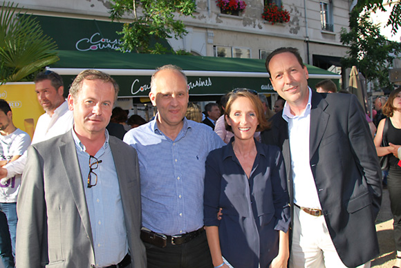 15. Jérôme Jeannerod (Filhet Allard), Laurent Quenette (Ollagnier), Fabienne Billat (RP Networking) et Lionel Poncin de Latournerie, président du directoire d’Ezus Lyon 