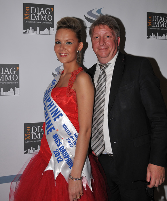 17. Catia, dauphine de Miss Lyon 2012 et Michel Lopez (Joaillier Korloff)