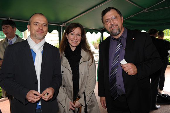 20. Patrick Dzierzon (Consulat d’Allemagne), Sylvie Margossian (LCL) et Michaël Lohse, adjoint du consul d’Allemagne