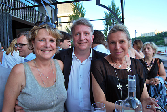 23. Sylvie Dufour (Médicis Patrimoine), Michel Lopez (Korloff) et Laurence d’Hollander (Marignan)