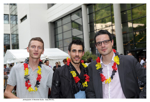 24. Antoine Lemuet (Unac), Aurélien Bachert (Alten) et Emeric Gauthier (Sixt), promo 2011 