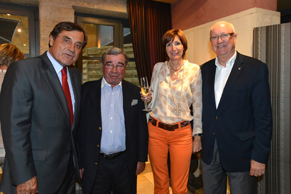 25. Pierre Roset (Président Ligne Roset), Isabelle Magis, Christian Martin (Président GCL) et Jean Lou Charon