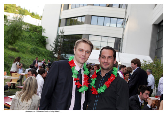 30. David Borron (BNP Paribas) et Stéphane Bellintani (Perpharma), promo 2001 