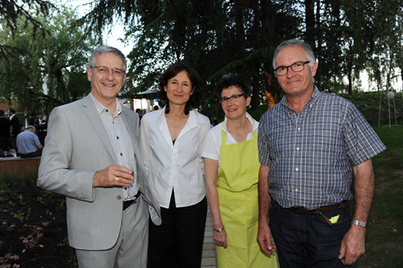 33. Jacques Malaurie, directeur Novotel Bron, Pascale Machecourt (Papyrus Paysagiste Architecte), Joselyne Thevenet (Novotel) et Pierre Moncorgé (Moncorgé)