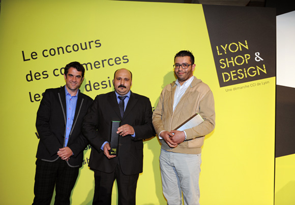 36. Ludovic Noël, directeur général Cité du Design, José Dias (Boulangerie Dias) Prix du public et Nordine Mebarki (Atmosphère Agencement)